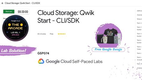 Cloud Storage Qwik Start Cli Sdk Lab Solution Gsp Free