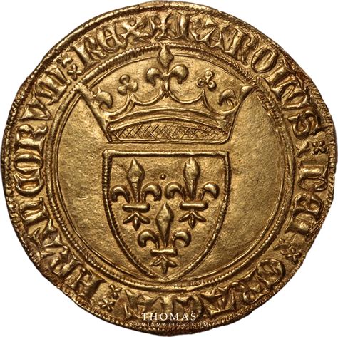 Charles Vi Ecu D Or La Couronne Thomas Numismatics