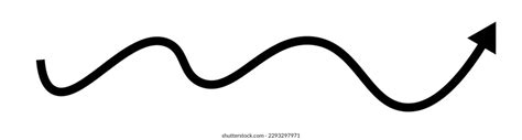 Wavy Arrow Icon Waveform Vector Stock Vector Royalty Free 2293297971