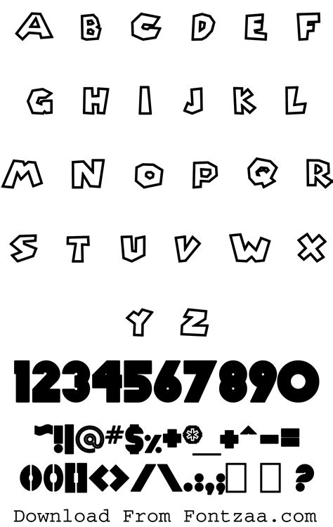 Mario Font - Fontzaa - Exclusive Fonts Library