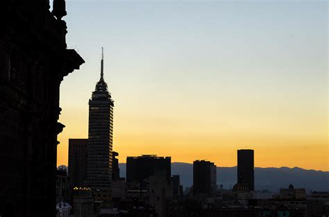 Mexico City Skyline Silhouette Photograph by Jess Kraft - Pixels