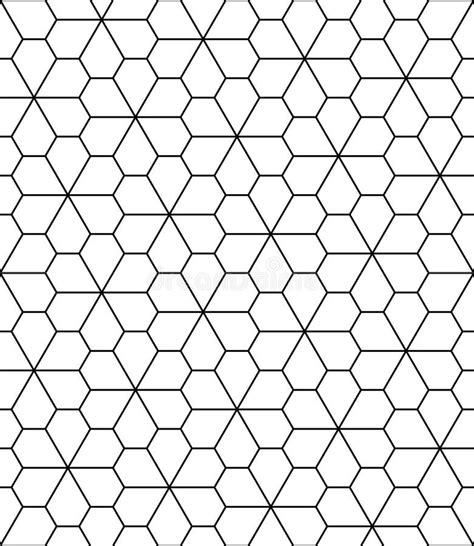 Vector Modern Seamless Sacred Geometry Pattern D Black And White