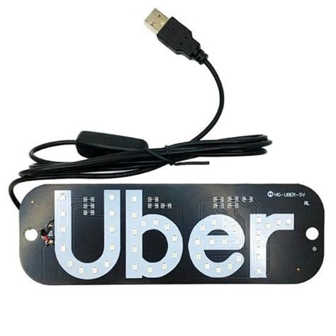 Painel De Led Luminoso Uber Placa Para Carro Motorista De Aplicativo