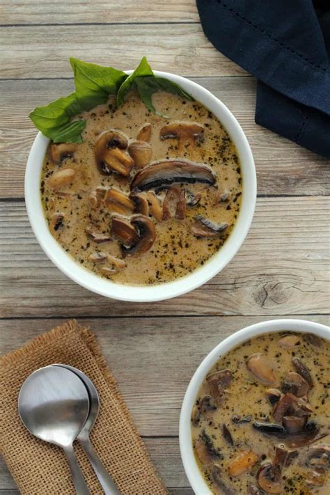 Vegan Cream Of Mushroom Soup Food And Drink