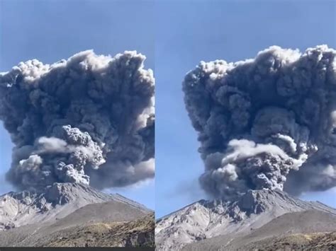 Volcan Ubinas Report Hoy La Explosi N M S Fuerte Con Emisi N De