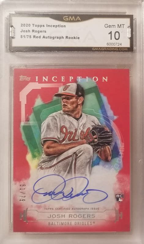 2019 Topps Inception RES JR Autograph Red Parallel 51 75 Rookie Card