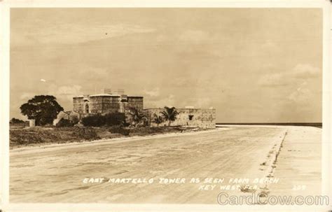 East Martello Tower as seen from Beach Key West, FL Postcard