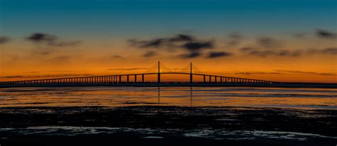 Skyway Sunrise Sunshine Skyway Bridge Skyway Sunrise