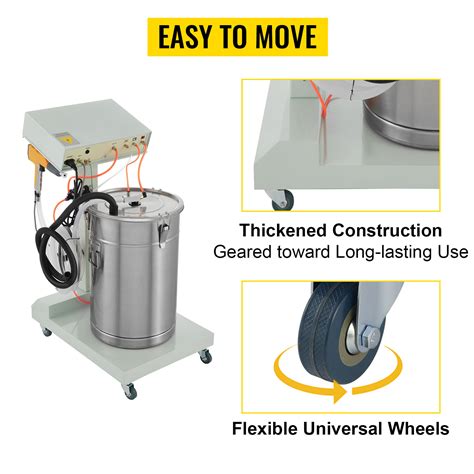 VEVOR 40W 50L Electrostatic Powder Coating Machine With Spraying Gun