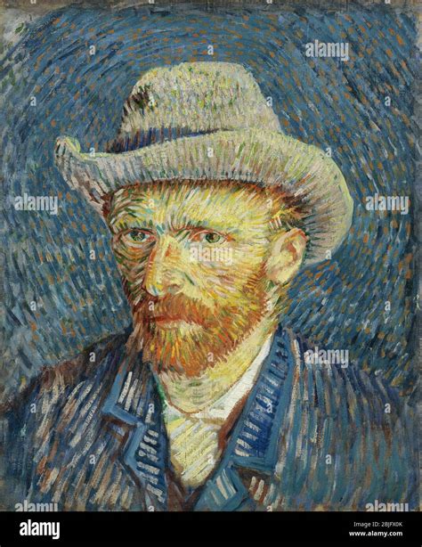 Selbstporträt mit Filzhut von Van Gogh 1887 Das Van Gogh Museum