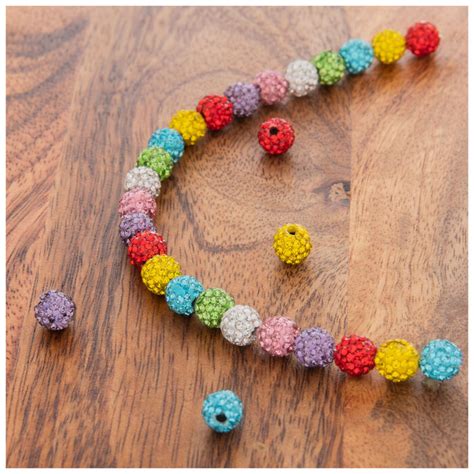 Multi Color Rhinestone Ball Bead Strand Mm Hobby Lobby