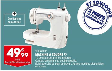 Promo Techwood Machine Coudre Chez Aldi