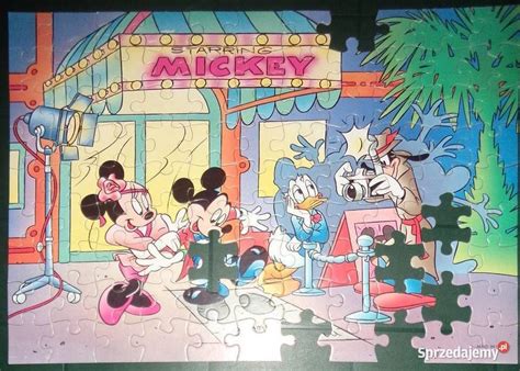 Stare Puzzle Prl Kaczor Donald Myszka Starring Mickey Rzesz W