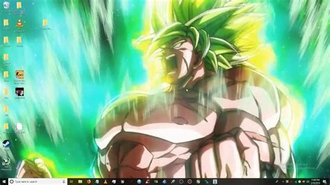 Broly Free Live Theme 10wallpaper Enginelinks In Description Youtube