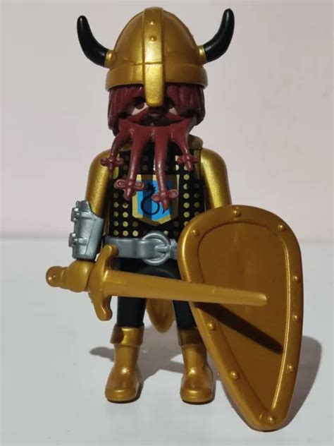 Playmobil Figurine Guerrier Viking Panneau Gaulois Vikings Guerriers