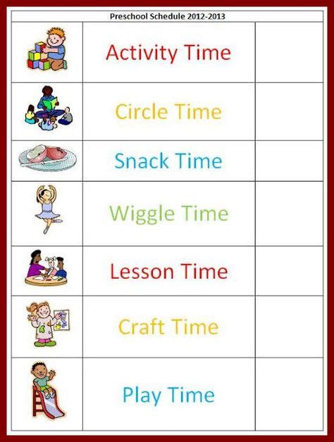 Editable Montessori Schedule Daily Routine Chart Routine Chart Images