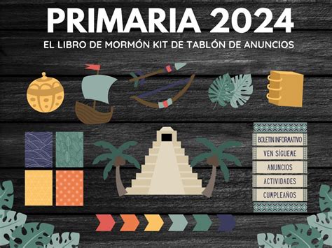 Tema Para La Primaria 2024 El Libro De Mormón Kit De Tablón De