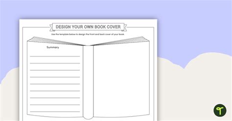 Design Your Own Book Cover Worksheet | Teach Starter