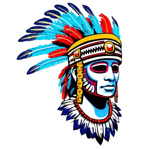 Download Aztec Warrior With Feathered Headdress Png Uus36