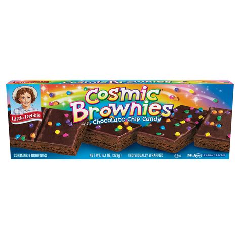 Little Debbie Cosmic Brownies, 1 Box, 6 Individually Wrapped Brownies 3 ...