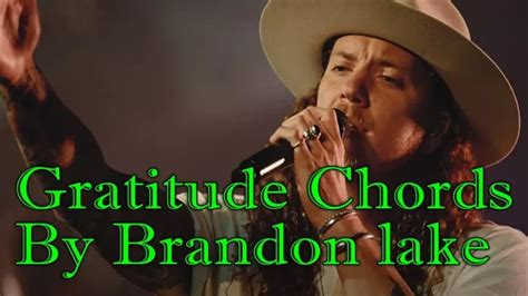 Gratitude Chords Brandon Lake Chords And Lyric