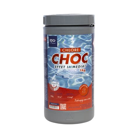 CHLORE CHOC GRANULÉS Boîte de 1 Kg EDG BY AQUALUX EDG by Aqualux