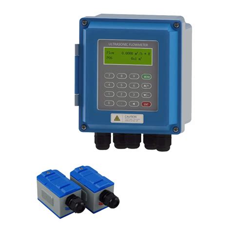 Digital Ultrasonic Water Flowmeter Wall Mounted Clamp On Tm