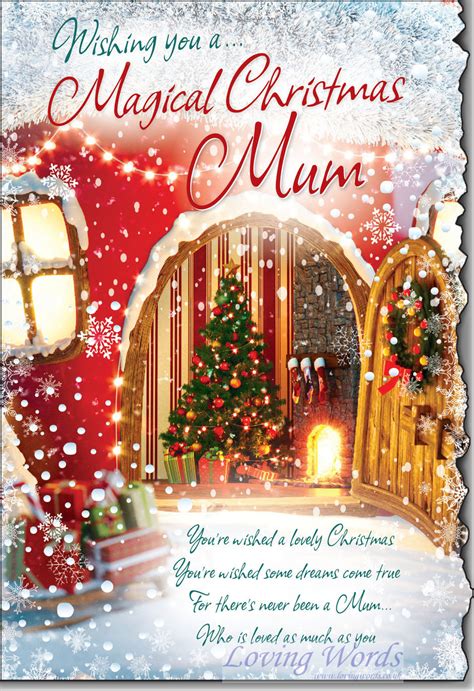 Magical Christmas Mum Greeting Cards By Loving Words