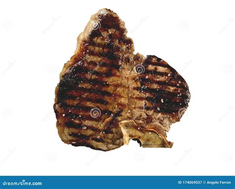 Florentine Cut Steak Cooked on the Grill and Served Stock Image - Image ...