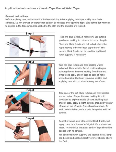 Kinesio Instructions for wrist | Kinesio taping, Kinesiology taping