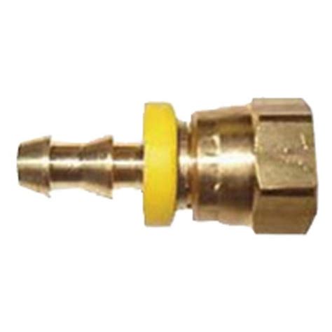 Cws Brass 3 4 X 3 4 37° Jic Female Swivel Hose Barb Adapter Pipe Fitting Car Wash Superstore