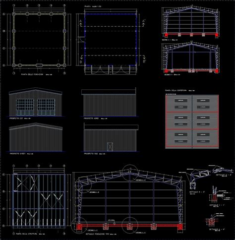 Industrial Hangar DWG Detail For AutoCAD Designs CAD