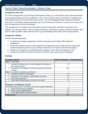 ENG101 Wk2 Assn Abainter 07212019 Docx ENG101 Week 2 Assignment Page