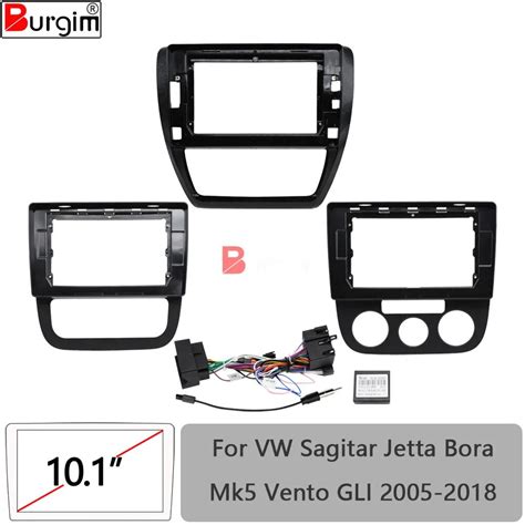 Cadre D Autoradio Fascia Pour VW Sagitar Jetta Bora 2005 2018 10 Pouces