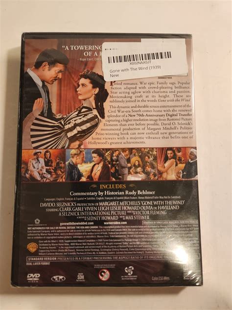 GONE WITH THE WIND 70th Anniversary 2 Disc Set DVD NEW SEALED