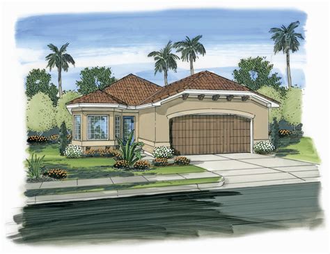 California Style - Southwest Home with 3 Bedrooms, 1304 Sq Ft | Floor Plan #100-1177