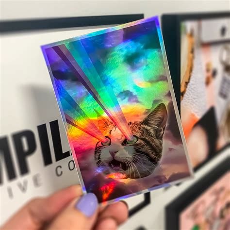 Iridescent Stickers Zap Creatives Holographic Stickers