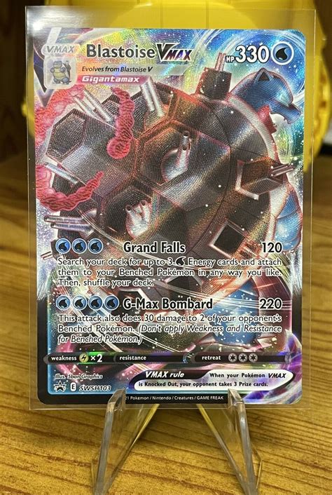 Mavin Blastoise Vmax Swsh Holographic Black Star Promo Pok Mon Tcg