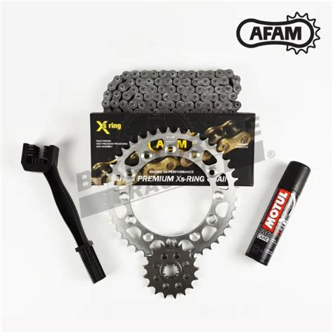 KIT CHAÎNE ET pignon anneau X recommandé par AFAM pour Kawasaki 250