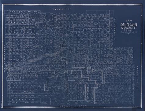 Map of Menard County, Texas / - Public domain old map - PICRYL - Public ...