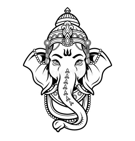 Ganesh Black White Stock Illustrations 521 Ganesh Black White Stock