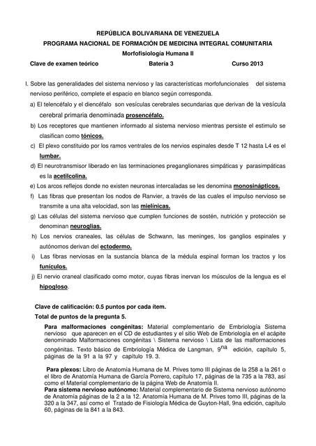 Examen Morfofisiolog A Humana Ii Ysaac Garcia Udocz