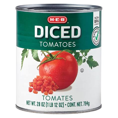 H E B Diced Tomatoes Shop Vegetables At H E B