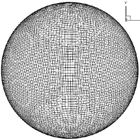 Computational grid for a sphere. | Download Scientific Diagram