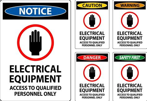 Danger Sign Electrical Equipment Authorized Personnel Only