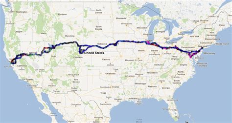 Old Lincoln Highway Map