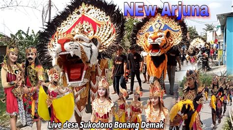 Meriah Arak Arakan Barongan New Arjuna Live Desa Sukodono Bonang