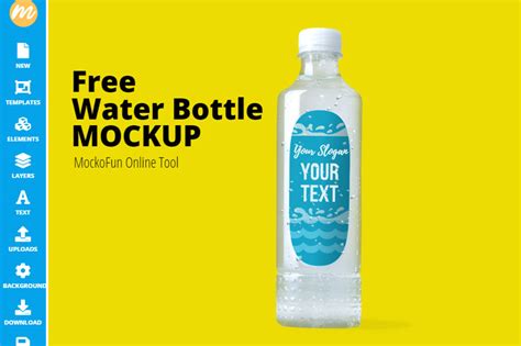 (FREE) Water Bottle Mockup - MockoFUN