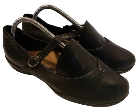 Taos Ta Dah Mary Jane Flat Black Leather Tad 13582 Co Gem