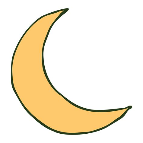 Handdrawn Moon Illustration 18928914 PNG